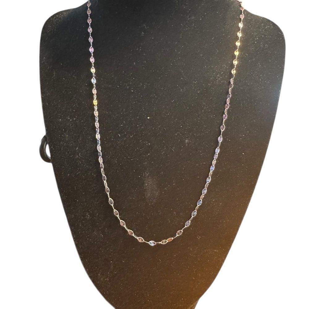 Giani Bernini Sterling Silver 20” disco link Necklace